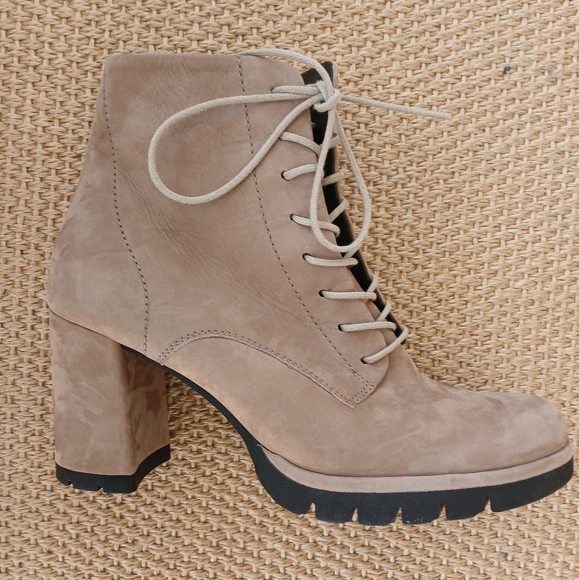 Nwot. Paul Green Erin Combat Boot in alpaca nubuck.  New. - Picture 1 of 10